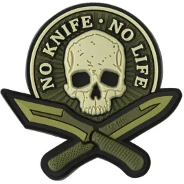 m-tac-naszywka-patch-no-knife-no-life-3d-pvc-olive