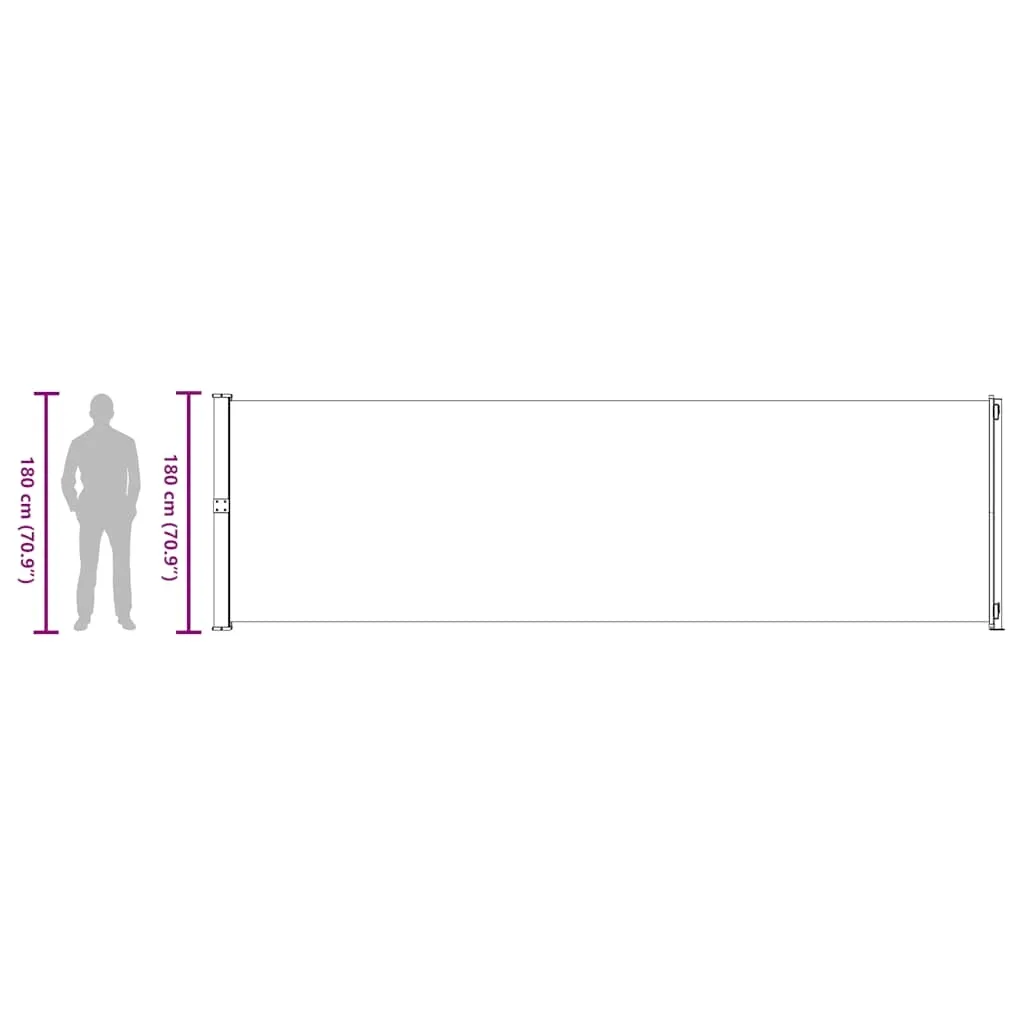 markiza-boczna-180x600-cm-szara-stan-nowy