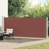markiza-boczna-600x160-cm-brazowa-stan-nowy