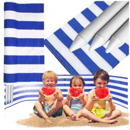 zaslona-plazowa-5-metrow-parawan-plazowy-na-plaze-parku-pasy-rurki-metalowe