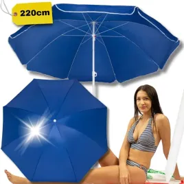 niebieski-parasol-220cm-na-plaze-plazowy-ogrodowy-lamany-skladany-biwakowy