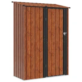 schowki-ogrodowe-brazowy-1405-x-74-x-200-cm-metal
