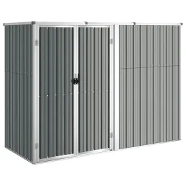 szopa-ogrodowa-z-galwanizowanej-stali-szara-225-x-89-x-159-161-cm