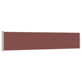 markiza-boczna-100x0-500-cm-brazowa-tkanina-szara-rama