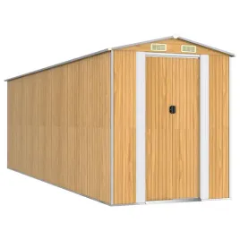 szopa-ogrodowa-jasnobrazowa-192x606x223-cm-stal-galwanizowana