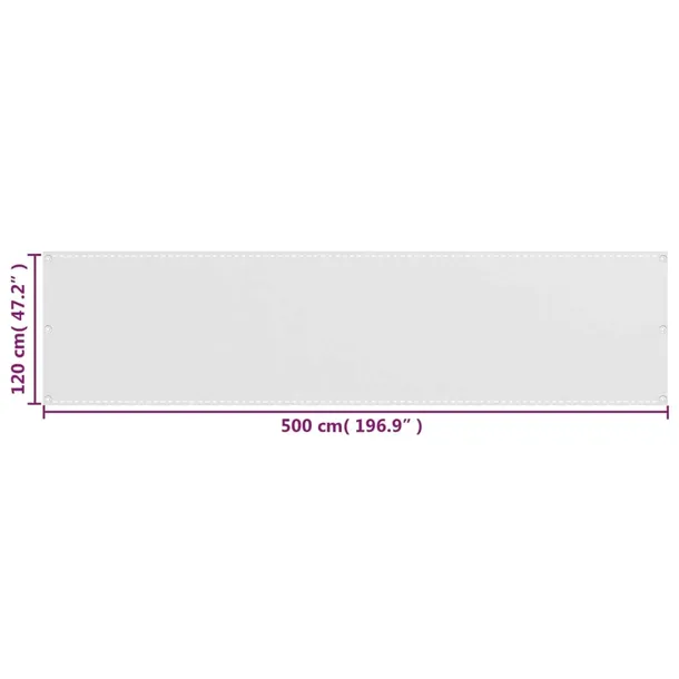 parawan-balkonowy-hdpe-120x500-cm-bialy-kod-producenta-ze-310870-stan-nowy