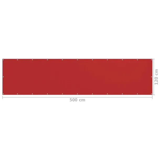 parawan-balkonowy-hdpe-120x500cm-czerwony-kod-producenta-ze-311014-stan-nowy