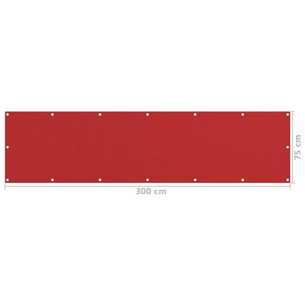 parawan-balkonowy-hdpe-75x300-cm-czerwony-stan-nowy