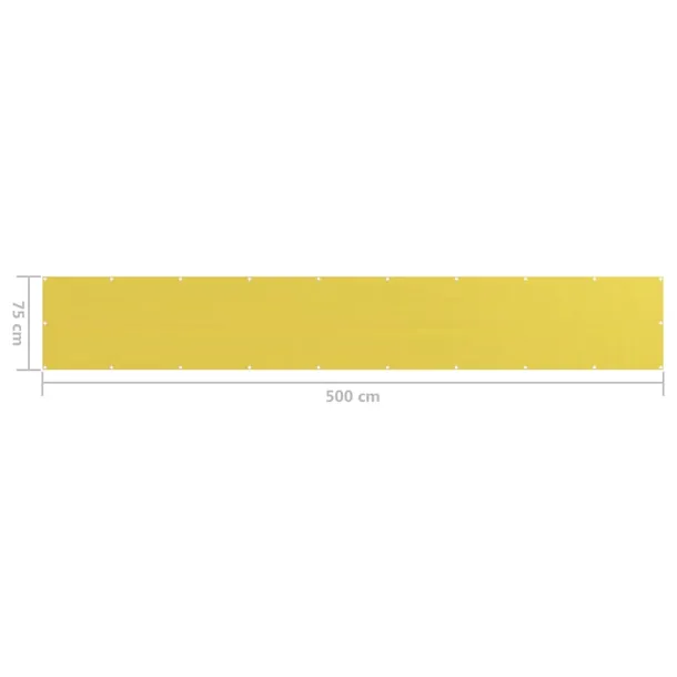 parawan-balkonowy-hdpe-75x500cm-zolty-kod-producenta-ze-310994-stan-nowy