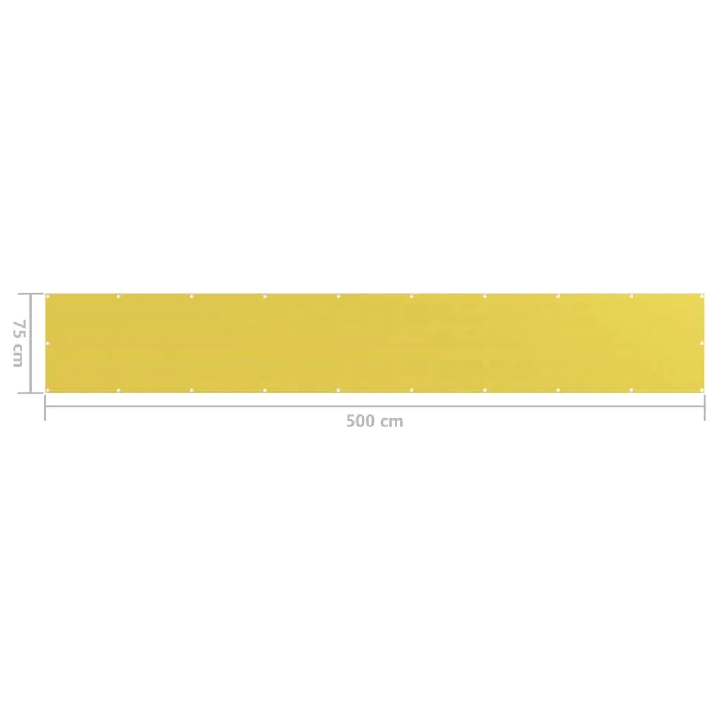 parawan-balkonowy-hdpe-75x500cm-zolty-stan-nowy