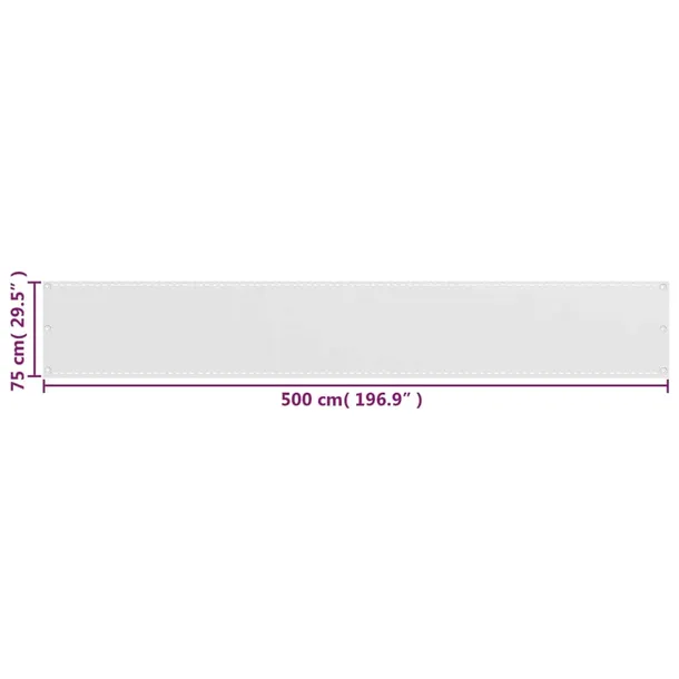 parawan-balkonowy-hdpe-75x500cm-bialy-kod-producenta-ze-310862-stan-nowy