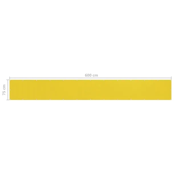 parawan-balkonowy-hdpe-75x600-cm-zolty-kod-producenta-ze-310995-stan-nowy