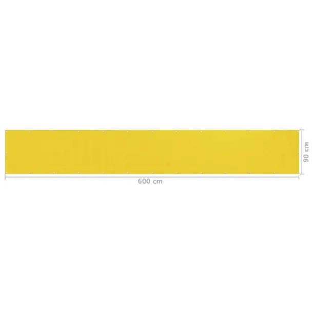 parawan-balkonowy-hdpe-90x600cm-zolty-kod-producenta-ze-310999-stan-nowy