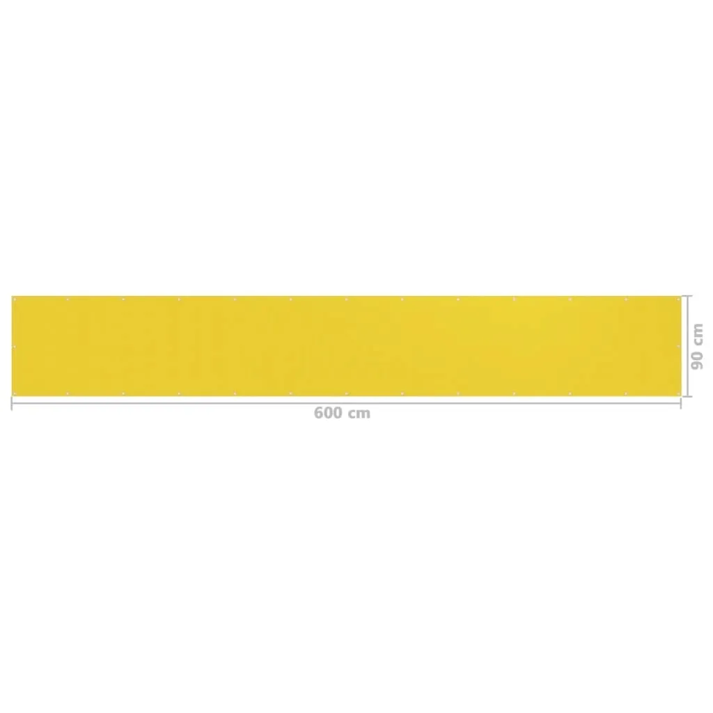 parawan-balkonowy-hdpe-90x600cm-zolty-stan-nowy