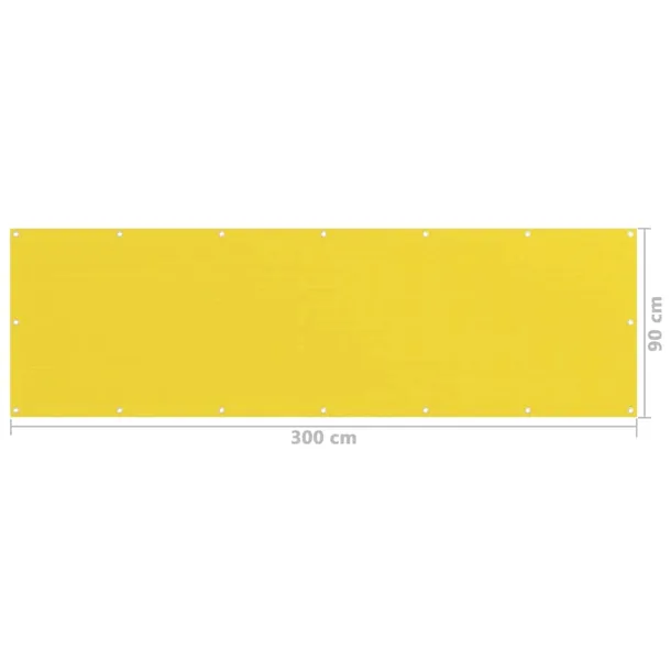 parawan-balkonowy-hdpe-zolty-90x300-cm-kod-producenta-ze-310996-stan-nowy