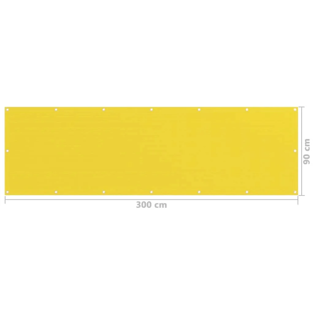 parawan-balkonowy-hdpe-zolty-90x300-cm-stan-nowy