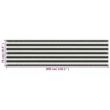 parawan-hdpe-75x300cm-antracyt-bialy-kod-producenta-ze-310848-stan-nowy