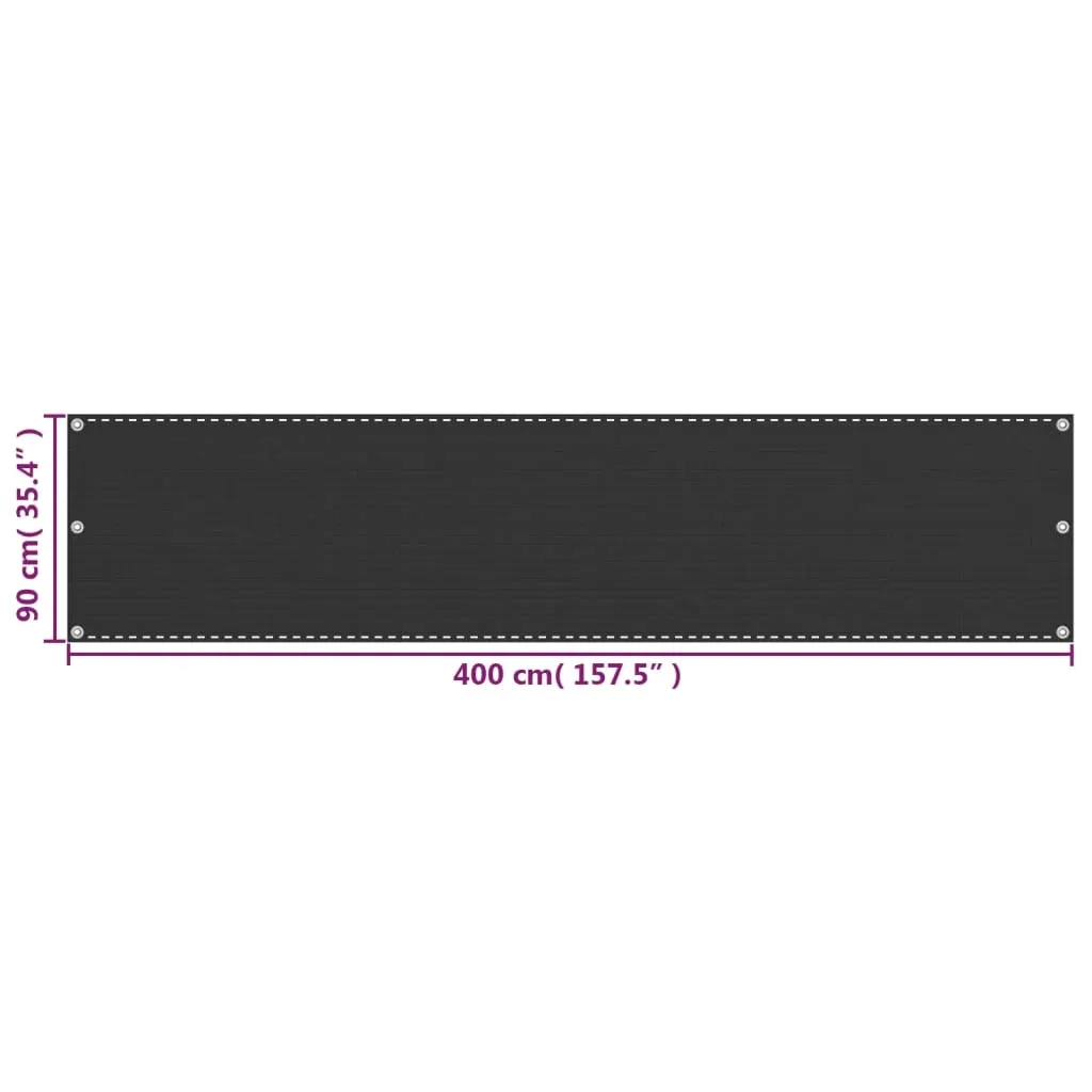parawan-hdpe-90x400cm-antracyt-stan-nowy