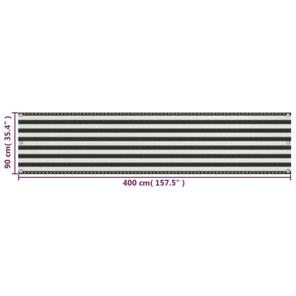 parawan-hdpe-90x400cm-antracytowo-bialy-stan-nowy
