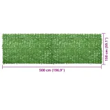 parawan-lisc-zielony-500x150-cm-stan-nowy