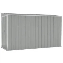 szopa-ogrodowa-mocowana-do-sciany-szara-118-x-288-x-160-178-cm