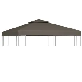 zadaszenie-altany-2-poziomowe-310-g-m-3-x-3-m-taupe