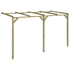 drewniana-pergola-przyscienna-2x4x22m-zielona