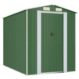 szopa-ogrodowa-zielona-192x274x223-cm-stal-galwanizowana
