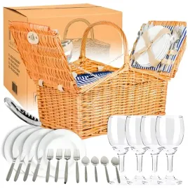 koszyk-piknikowy-wiklina-termotorba-zestaw-xxl-talerze-sztucce-dla-4-osob