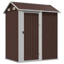 szopa-ogrodowa-brazowa-192x1525x237-cm-stal-galwanizowana