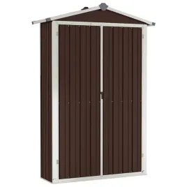 szopa-ogrodowa-z-stali-galwanizowanej-z-polkami-116x45x175-cm-brazowa