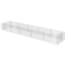 donica-gabionowa-450x90x50-cm-srebrna-stal-galwanizowana