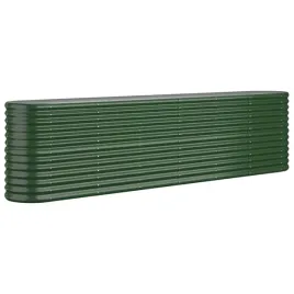 donica-ogrodowa-260x40x68-cm-zielona-stal-malowana-proszkowo