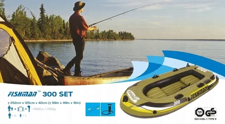 ponton-fishman-300-wiosla-pompka-stan-nowy