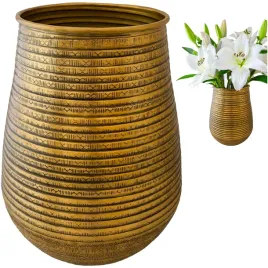 duzy-wazon-zloty-metalowy-na-kwiaty-bukiet-21cm-loft-ciezki-do-salonu-domu