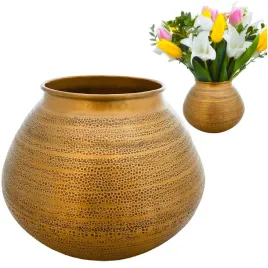 duzy-wazon-zloty-metalowy-na-kwiaty-bukiet-33cm-loft-ciezki-dekoracyjny