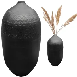 wysoki-wazon-podlogowy-48cm-czarny-loftowy-metalowy-do-salonu-na-galezie