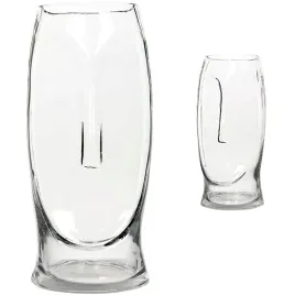 wazon-na-kwiaty-bukiet-glowa-twarz-30cm-szklany-przezroczysty-ozdoba-szklo
