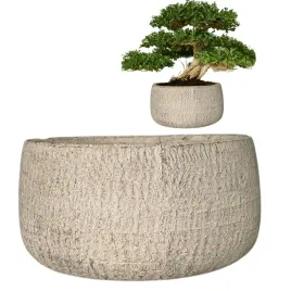 doniczka-plaska-niska-na-bonsai-duza-24cm-okragla-cementowa-szara-do-salonu