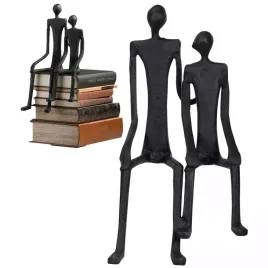 figurka-do-salonu-rodzina-przyjazn-loft-czarna-dekoracja-na-polke-szafke