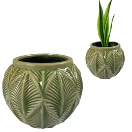doniczka-zielona-16cm-okragla-ceramika-donica-na-balkon-taras-do-salonu
