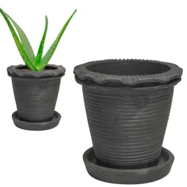 doniczka-gliniana-15cm-z-podstawka-czarna-okragla-do-salonu-na-aloes