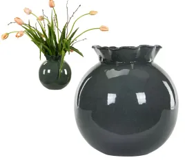wazon-kula-zielony-25cm-na-bukiety-galezie-kwiaty-rdzoodporny-okragly