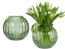 wazon-szklany-zielony-okragly-przezroczysty-na-bukiety-galazki-20cm