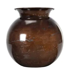 wazon-styl-loft-okragly-metalowy-rdzawy-braz-na-kwiaty-galazki-sr-25cm