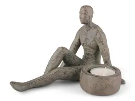 swiecznik-tealight-siedzacy-mezczyzna-szary-mat-na-polke-szafke-stol