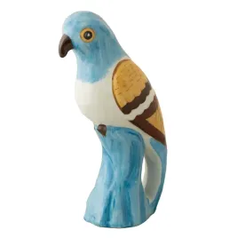figurka-w-ksztalcie-papugi-turkusowa-ceramiczna