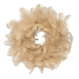 wianek-z-naturalnych-pior-bezowy-boho-sr-25cm