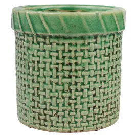 donica-kosz-ceramiczna-zielona-sr-13cm