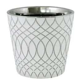 donica-igloo-ceramiczna-bialo-srebrna-sr-13cm